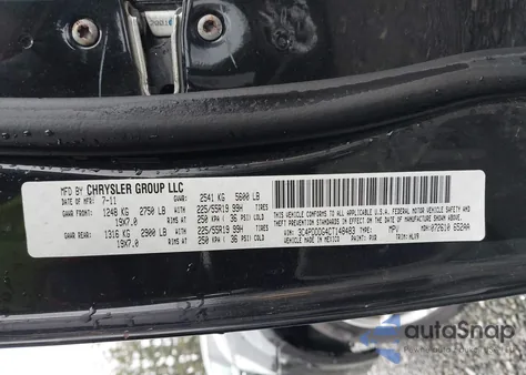 2012 Dodge Journey Crew z USA, uszkodzony, nr VIN 3C4PDDDG4CT148483